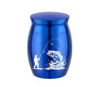 Jemnpela Mini Urne Aluminium Portable Souvenir Crémation Animaux Pas Pleine Conteneur Stockage