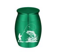 Jemnpela Mini Urne Aluminium Portable Souvenir Crémation Animaux Pas Pleine Conteneur Stockage