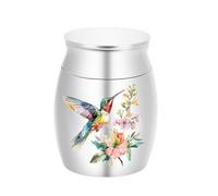 Jemnpela Mini Urne Aluminium Portable Souvenir Crémation Animaux Pas Pleine Conteneur Stockage
