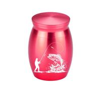 Jemnpela Mini Urne Aluminium Portable Souvenir Crémation Animaux Pas Pleine Conteneur Stockage