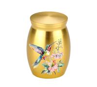 Jemnpela Mini Urne Aluminium Portable Souvenir Crémation Animaux Pas Pleine Conteneur Stockage