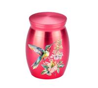 Jemnpela Mini Urne Aluminium Portable Souvenir Crémation Animaux Pas Pleine Conteneur Stockage