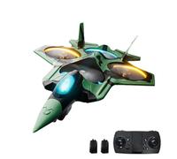 Jemora Drone télécommandé, Chasseur télécommandé pour Enfants et débutants, Avion télécommandé 2,4 GHz avec Moteur sans balais 2 Batteries