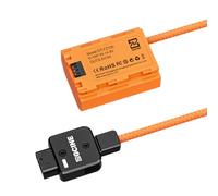 Jemora DT-LPE6 D-Tap vers LP-E6NH Batterie factice avec Fil tressé DC Coupler Accessoire pour R/R5/R6/R5 C/R7/R6 Mark II/5D Mark II III IV/6D/6D Mark II/7D/ Caméra 7D Mark