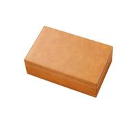 Jemora Faraday Box, boîte de Protection de Blocage de Signal RFID en Cuir, bloqueur de Signal, Cage de Blocage de Signal antivol pour téléphone Porte-clés de Voiture (Jaune)