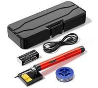 Jemora Fer à souder électrique intelligent portable USB Stylo de soudage multifonctionnel avec fonction de réglage de la température de 300 à 450 ℃ pour la réparation et l'entretien du soudage