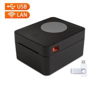 Jemora Imprimante d'étiquettes thermiques de bureau pour colis d'expédition 4x6'' Impression d'étiquettes Tout-en-un Étiqueteuse Connexion USB filaire Imprimante d'autocollants thermiques haute vitess