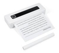 Jemora Imprimante portable A4 Impression sur papier thermique pour voyage Imprimante photo mobile Connexion BT sans fil Compatible avec iOS et Android Prise en charge 210 mm/112 mm (4'')/80 mm (3'')/5