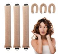 Jemora Kit de bouclage de cheveux sans chaleur, 3 pièces, pour cheveux longs, bigoudis sans chaleur, pour dormir la nuit, bigoudis, ondulés et bouclés, Hiarstyles