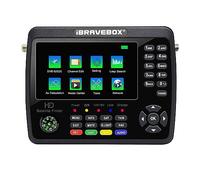 Jemora V10 Finder Max+ HD Satellite TV Signal Finder DVB-S/S2/S2X Digital Handheld Signal Meter Satellite Finder H.265 4,3 pouces LCD pour régler la parabole satellite