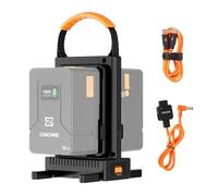 Jemora VM-C2 Kit Chargeur de Batterie Double Canal à Montage en V Chargeur de Batterie V Lock 100 W USB-C PD Chargeur Rapide pour la Plupart des Batteries à Montage en V avec entrée CC Sortie D-Tap