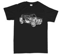 JemTo Austin Mini 1275 Car T Shirt T-Shirt Black L