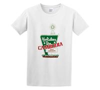 JemTo TPunk Vintage Holiday in Cambodia T-Shirt White S