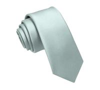 JEMYGINS Cravate fine pour homme, couleur unie, en différentes couleurs, 6 cm, Bleu clair/blanc égyptien, M
