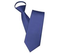 JEMYGINS Cravate pour homme avec fermeture éclair aspect élégant en quelques secondes, Bleu marine clair, M