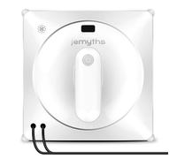 Jemyths Robot Laveur de Vitre, Robot de Nettoyage de Vitres avec 2 Buses, Réservoir d'eau de 120ml et Intelligente Planification du Trajet, Nettoie Efficacement Les Vitres Intérieures et Extérieures