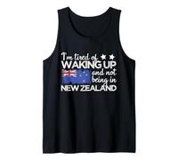 J'en AI Assez de me réveiller et de ne Pas être en Nouvelle-Zélande Funny NZ Débardeur