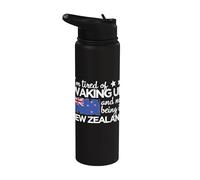J'en ai assez de me réveiller et de ne pas être en Nouvelle-Zélande Funny NZ Stainless Steel Insulated Water Bottle