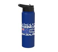 J'en ai assez de me réveiller et de ne pas être en Nouvelle-Zélande Funny NZ Stainless Steel Insulated Water Bottle