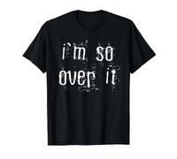 J'en AI Tellement marre T-Shirt Graphique avec Valeur, Homme, Noir, XL