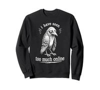 J'en AI trop vu en Ligne Funny Crow Meme Vintage Animal Sweatshirt