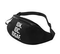 J'En Sais Rien, Je M'En Fiche. Sac À Bandoulière Unisexe Sacs Banane Réglable Fanny Pack pour Randonnée Sports Sorties 14X35Cm