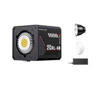 Jenalinng 60W LED Handheld-Outdoor Videolicht, Bi-Color 2800K-6500K COB Haute Performance Fülllicht, Tragbares Live-Übertragungsfülllicht, EU Plug