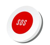 Jenalinng Tuya Smart ZigBee Bouton Capteur SOS Alarme Interrupteur d'aide d'urgence Télécommande Tuya Smart Life