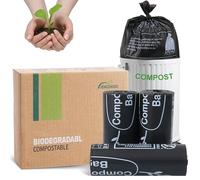 JENCENBIO Sacs poubelle compostables, 20 l, 22 µm, pour une élimination propre, certifiés OK Compost Home