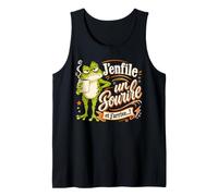 J'enfile Un Sourire et j'arrive Humour de Grenouille râleur Débardeur