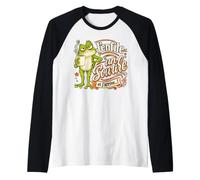 J'enfile Un Sourire et j'arrive Humour de Grenouille râleur Manche Raglan