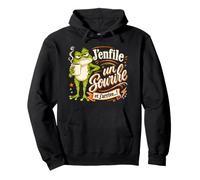 J'enfile Un Sourire et j'arrive Humour de Grenouille râleur Sweat à Capuche