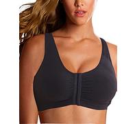 Jengo Soutien-gorge post-chirurgical avec fermeture avant post-chirurgie - Soutien-gorge de sport sans armatures pour femme, Noir , S