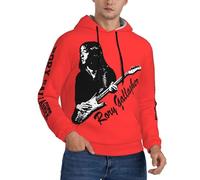 Jeninlahnin Rory Singer Gallagher Sweat à capuche à manches longues avec cordon de serrage pour homme Imprimé graphique, Rory Gallagher-2, XXXL