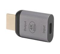 Jenivaint Adaptateur USB C vers, Convertisseur de Type 4K 60 Hz Femelle vers Mâle pour PC, Ordinateur Portable, Téléphone, Tablette