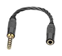 Jenivaint Câble Adaptateur 4,4 Mm à 3,5 Mm, Noyau en Cuivre plaqué Argent avec Connecteurs Plaqués Or pour DAP Lotoo, Cayin, IBasso