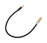 Jenivaint Câble Stéréo plaqué or 3,5 Mm vers Mini XLR avec Conducteur en Cuivre 24 AWG, pour Caméscope BMPCC C70, Récepteur de Microphone sans Fil