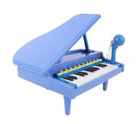 Jenivaint Clavier de Piano Musical pour Enfants, 23 Touches avec Microphone, 3 Sons d'instruments, 15 Chansons d'entraînement, Plastique ABS, 10,8 X 10,8 X ,85 Pouces, à Partir de 3 Ans