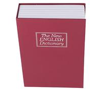 Jenivaint Coffre-fort de Livre, Boîte de Rangement Secrète de Diversion avec Serrure à Combinaison, pour Cartes d'identité de Passeport, Bijoux en Espèces, Doublure en Acier Inoxydable, (rouge)