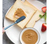 Jenivaint Couteau à Beurre en Acier Inoxydable 304, épandeur de Fromage Poli Miroir 18/10, Outil de Confiture de Dessert, avec Bord Lisse, pour Crème, Miel, Beurre de Cacahuète, C (PURPLE)