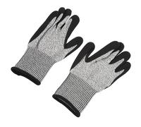 Jenivaint de Coupe, de Travail des Métaux Enduits de Nitrile, Coque en Nylon Polyéthylène, Poignée Anti-coupure, Usure de Perforation pour les Tâches Lourdes de Travail des Métaux L (L)