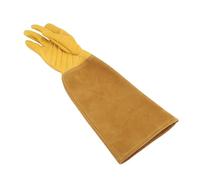 Jenivaint de Taille de Roses, de Jardinage en Cuir de Peau de Mouton avec Manchette Longueur Coude, Coussinet de Paume de Perforation, Couverture de l'avant-bras pour la Taille des Arbustes de (S)