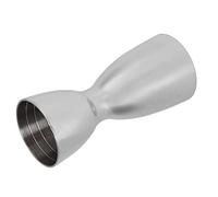 Jenivaint Double Jigger à Cocktail, Tasse à Mesurer en Acier Inoxydable pour Alcool avec Conception Ergonomique, Outil de Bar en Forme de U pour à Domicile (Miroir Lumière)