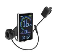 Jenivaint Écran LCD 6 Broches pour Vélo et Scooter électrique, avec Support 31,8 Mm ou 22,2 Mm, Protocole UART, IPX4