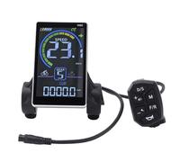 Jenivaint Écran LCD pour Vélo électrique pour Scooter, Panneau avec Connecteur 6 Broches, Compatible avec Le Protocole UART, Ouverture de Montage de 31,8 Mm ou 22,2 Mm