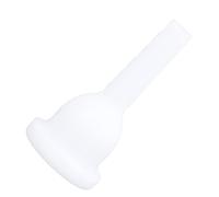 Jenivaint Embouchure de Tuba, Embouchure Blanche en Plastique ABS avec Finition Brillante, Conception Portable Compacte, Réponse Sonore Pure, pour Joueurs de Tuba Débutants et Professionnels