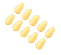 Jenivaint Embout de Sélecteur de Micro de Guitare, 10 Pièces Capuchon de Bouton de Commutateur en Plastique de qualité Supérieure avec Filetage Femelle pour le Remplacement D'accessoires (YELLOW)