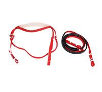 Jenivaint Ensemble Licou et Rênes pour Cheval en PVC de qualité Supérieure, Cuir PU, Nylon, Bride de Cheval Réglable, Ajustement Confortable, Design élégant pour Les Cours d'entraînement