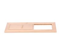 Jenivaint Grille d'aération de Sauna Réglable, Panneau de Ventilation de Sauna en Bois de Pruche 34 X 13 Cm, Commande d'air Coulissante, Installation Facile, pour Entrée et Sortie de de Hammam