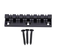 Jenivaint Guitare 12 Cordes, Cordier Noir, Pont Rigide | Structure à Charge Supérieure, Alliage de Zinc et Acier Inoxydable, 3 Vis de Montage, Antirouille, pour Mise à Niveau de